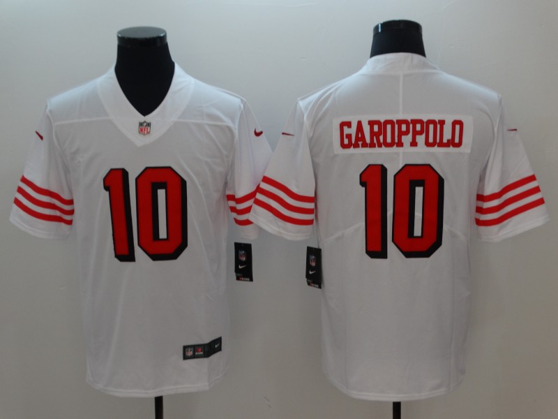 Men San Francisco 49ers #10 Garoppolo White Nike Vapor Untouchable Limited Playe NFL Jerseys->chicago bears->NFL Jersey